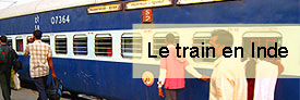 Le train en Inde