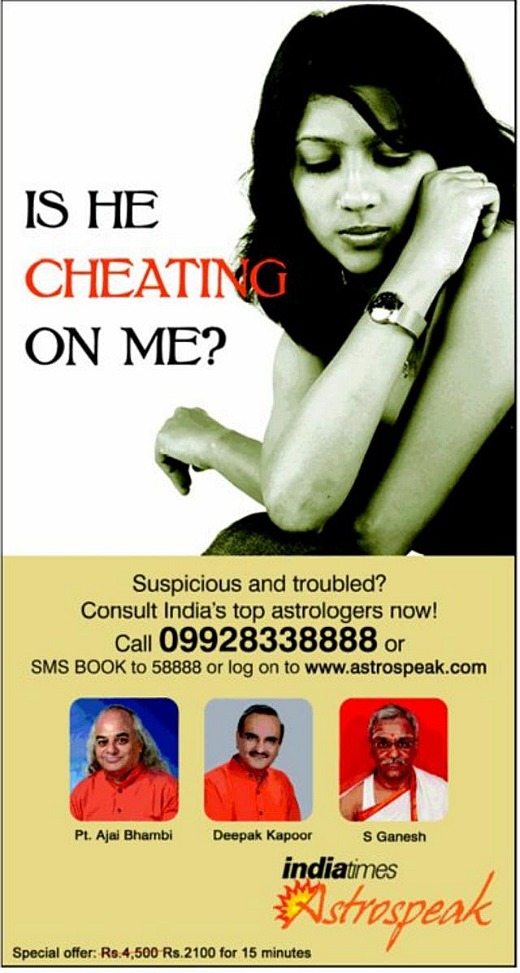 publicite indian cheating