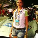 Deepika Padukone at Singapore GP 150x150 La Formule 1 en Inde   Rendez vous le 30 Octobre à Bhudd International Circuit !